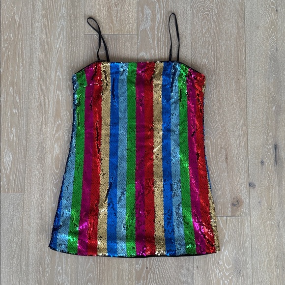 Forever 21 Dresses & Skirts - Forever 21 Sequin Colorful Camisole Mini Dress